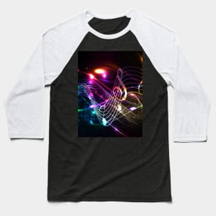 Music in Color - Musical Notes Baseball T-Shirt